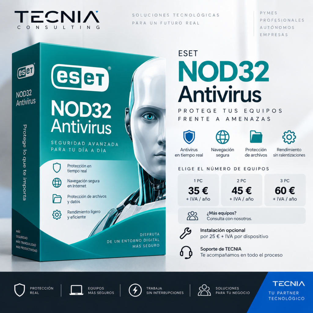 NOD32 Antivirus para equipos · TECNIA Store